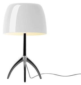 Foscarini - Lumiere Grande Asztali Lámpa E27 Black Chrome/White - Lampemesteren
