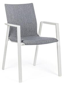 ODEON II fehér és szürke kerti szék