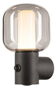 SLV - Ovalisk Kültéri Fali Lámpa Érzékelővel LED Anthracite - Lampemesteren