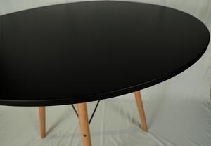Fekete étkezőasztal OSLO 70x70