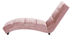 Slinky rózsaszín bársony fekvőfotel - Actona