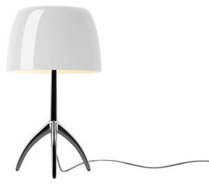 Foscarini - Lumiere Piccola Asztali Lámpa E14 Black Chrome/White - Lampemesteren