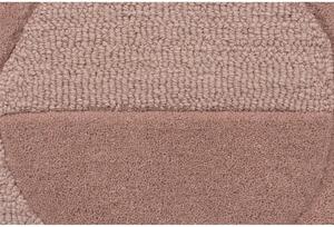Gigi rózsaszín gyapjú szőnyeg, 120 x 170 cm - Flair Rugs
