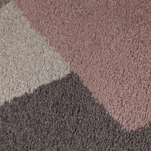 Zula rózsaszín-szürke szőnyeg, 120 x 170 cm - Flair Rugs