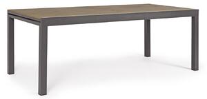 ELIAS sötétszürke bővíthető kerti asztal 200-300 cm