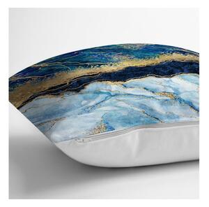 Marble With Blue párnahuzat, 45 x 45 cm - Minimalist Cushion Covers