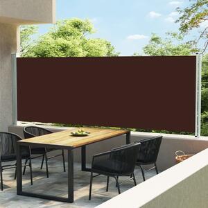VidaXL barna behúzható oldalsó terasznapellenző 160 x 600 cm