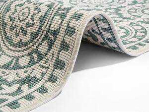 Jardin zöld-krémszínű kültéri szőnyeg, 80 x 250 cm - NORTHRUGS