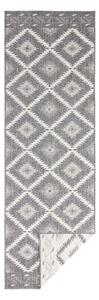 Malibu szürke-krémszínű kültéri szőnyeg, 80 x 250 cm - NORTHRUGS