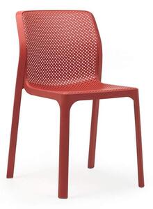 Bit műanyag szék korall piros