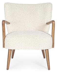 MORITZ fehér 100% polyester fotel