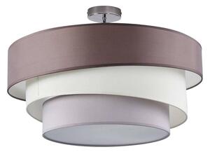 Lindby - Melia Mennyezeti Lámpa Grey-Brown/White/Grey/Chrome - Lampemesteren