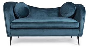 CANDIS kék bársony kanapé