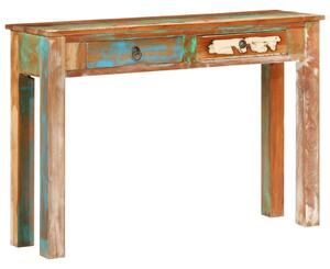 Tömör újrahasznosított fa tálalóasztal 110 x 30 x 75 cm