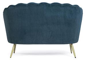 GILIOLA kék bársony kanapé