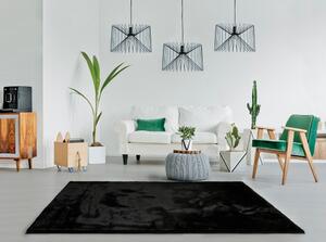 Fox Liso fekete szőnyeg, 80 x 150 cm - Universal