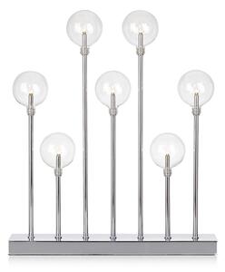 Juniur ezüstszínű világító gyertyatartó, magasság 50 cm - Markslöjd