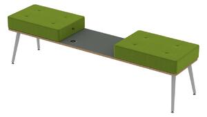 Domino pad 2 személyes töltővel szürke/zöld
