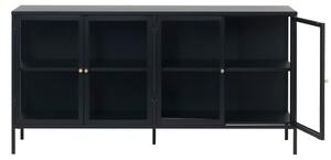 Fekete fém tálalószekrény 170x85 cm Carmel – Unique Furniture
