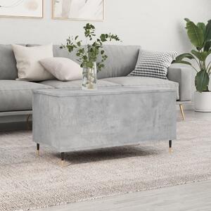 Betonszürke szerelt fa dohányzóasztal 90x44,5x45 cm
