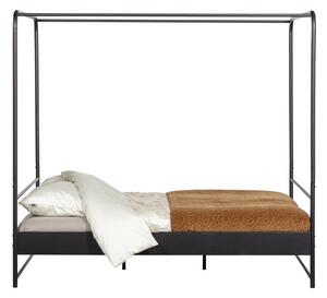 Bunk fekete kétszemélyes fém ágy, 160 x 200 cm - vtwonen