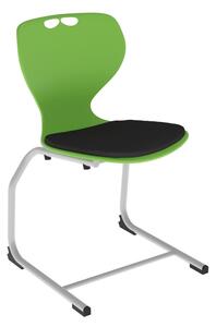 Flex C vázas Ifjúsági szék kárpitbetéttel ezüst/zöld