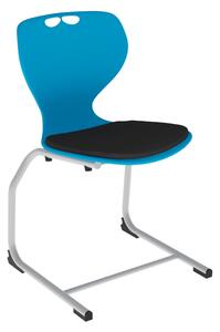 Flex C vázas Ifjúsági szék kárpitbetéttel ezüst/kék
