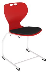 Flex C vázas Ifjúsági szék kárpitbetéttel fehér/piros