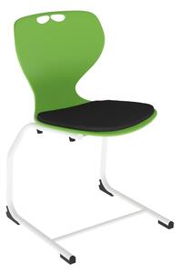 Flex C vázas Ifjúsági szék kárpitbetéttel fehér/zöld
