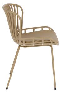 Surpik bézs acélszerkezetű kerti szék - Kave Home