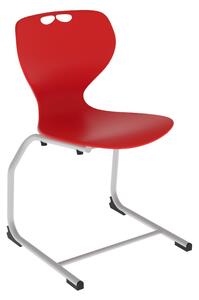 Flex C vázas Ifjúsági szék ezüst/piros