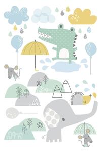 Animals in the Rain gyerek falmatrica - Ambiance