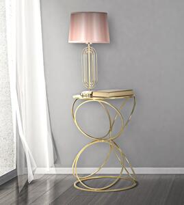 Krista rózsaszín asztali lámpa, magasság 55 cm - Mauro Ferretti