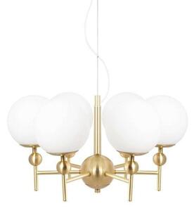 Globen Lighting - Astrid 50 Függőlámpa Brushed Brass/White - Lampemesteren