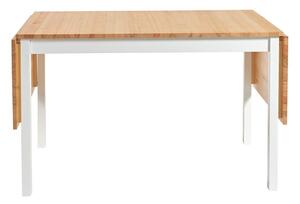 Brisbane bővíthető borovi fenyő étkezőasztal fehér konstrukcióval, 120 (200) x 70 cm - Bonami Essentials