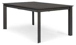 KONNOR II fekete alumínium kerti asztal