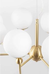Globen Lighting - Astrid 85 Függőlámpa Brushed Brass/White - Lampemesteren