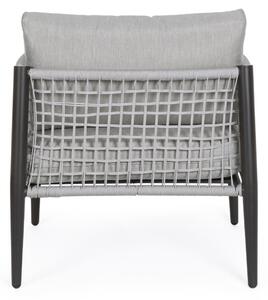 CALYPSO szürke alumínium kerti fotel
