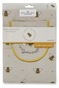 Bumble Bees bézs-sárga pamut kötény - Cooksmart ®