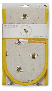 Bumble Bees bézs-sárga pamut dupla edényfogó - Cooksmart ®