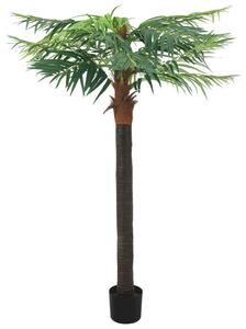 Zöld cserepes műdatolyapálma 215 cm