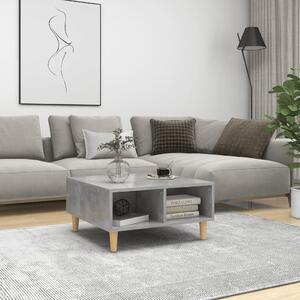 Betonszürke szerelt fa dohányzóasztal 60 x 60 x 30 cm