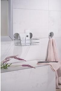 Static-Loc® Osimo ezüstszínű fali fürdőszobai polc, szélesség 24 cm - Wenko