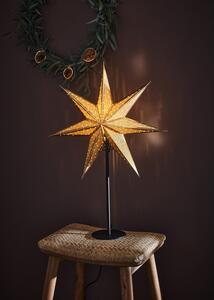 Aranyszínű fénydekoráció karácsonyi mintával ø 45 cm Glitter – Markslöjd