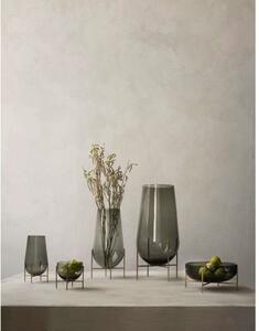 Audo Copenhagen - Echasse Vase Large Smoke/Brushed Brass - Lampemesteren