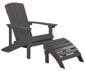 Kerti szék ADIRONDACK Sötétszürke