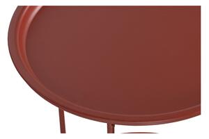 Ivar piros dohányzóasztal, ø 56 cm - WOOOD