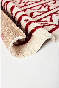 Morra krém-piros szőnyeg, 80 x 150 cm - Bonami Selection
