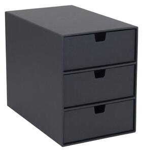 Ingrid sötétszürke doboz 3 fiókkal - Bigso Box of Sweden