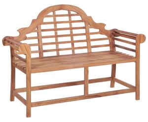 Tömör tíkfa kerti pad 127 x 58,5 x 92,5 cm